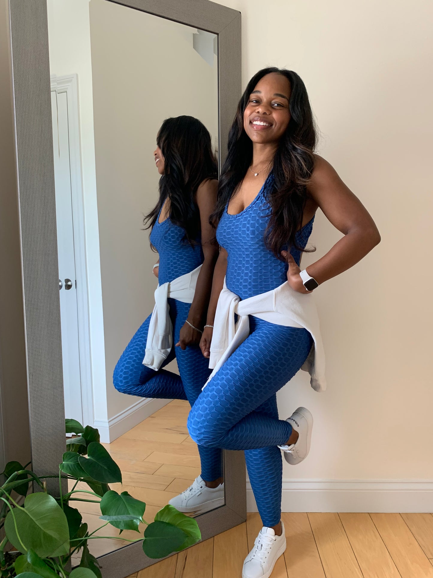 The Camille Jumpsuit – Denim Blue