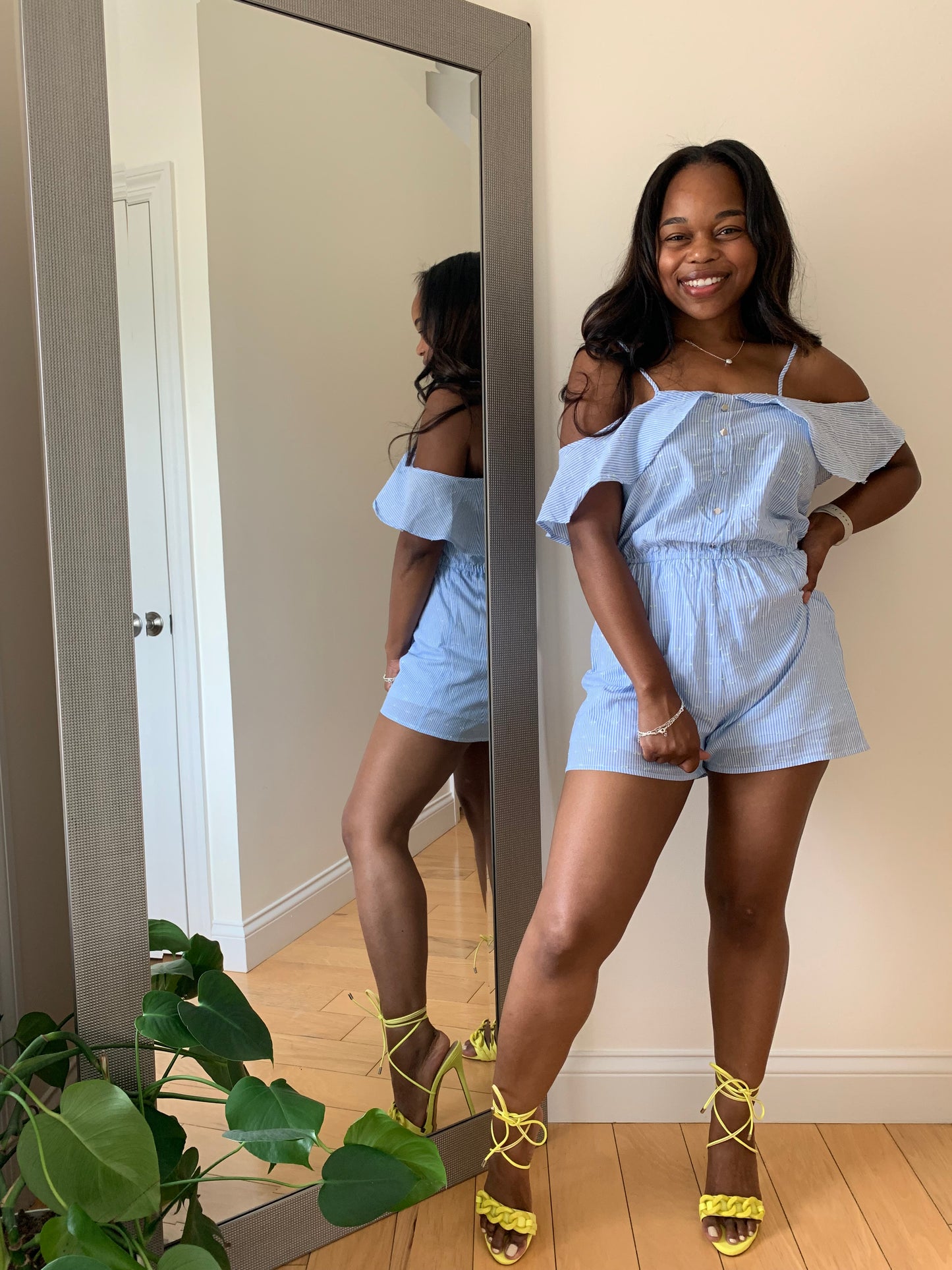 The Charlotte Cold Shoulder Romper