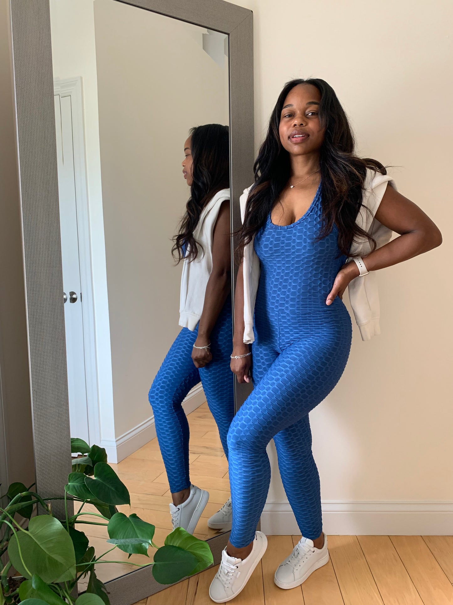 The Camille Jumpsuit – Denim Blue