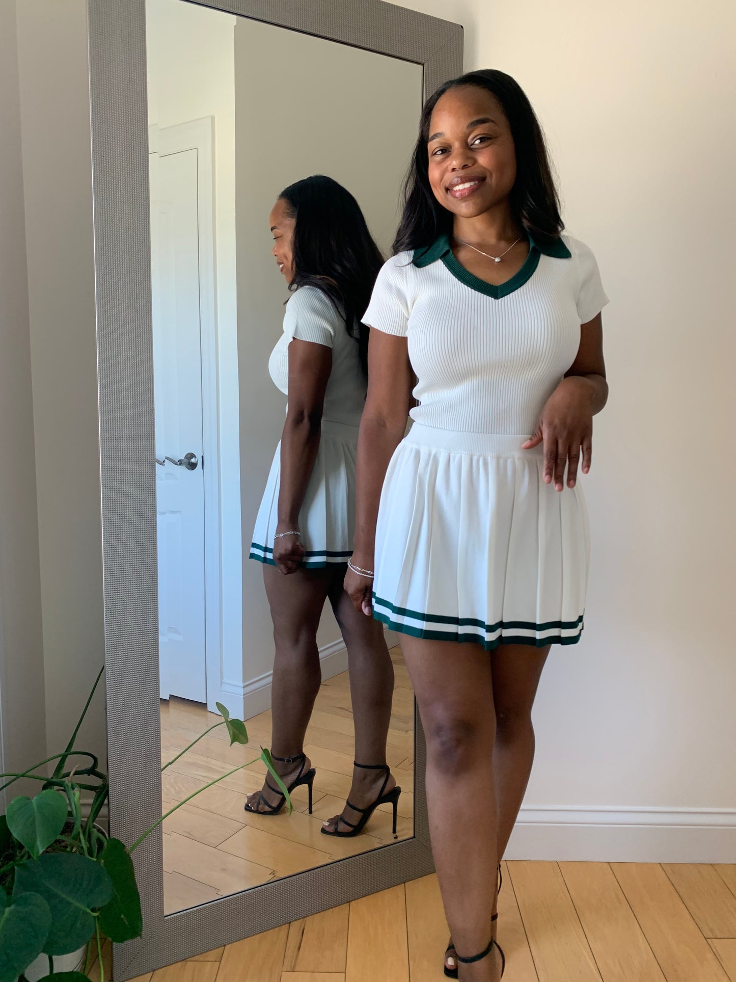 The Harper Set – Green Stripe