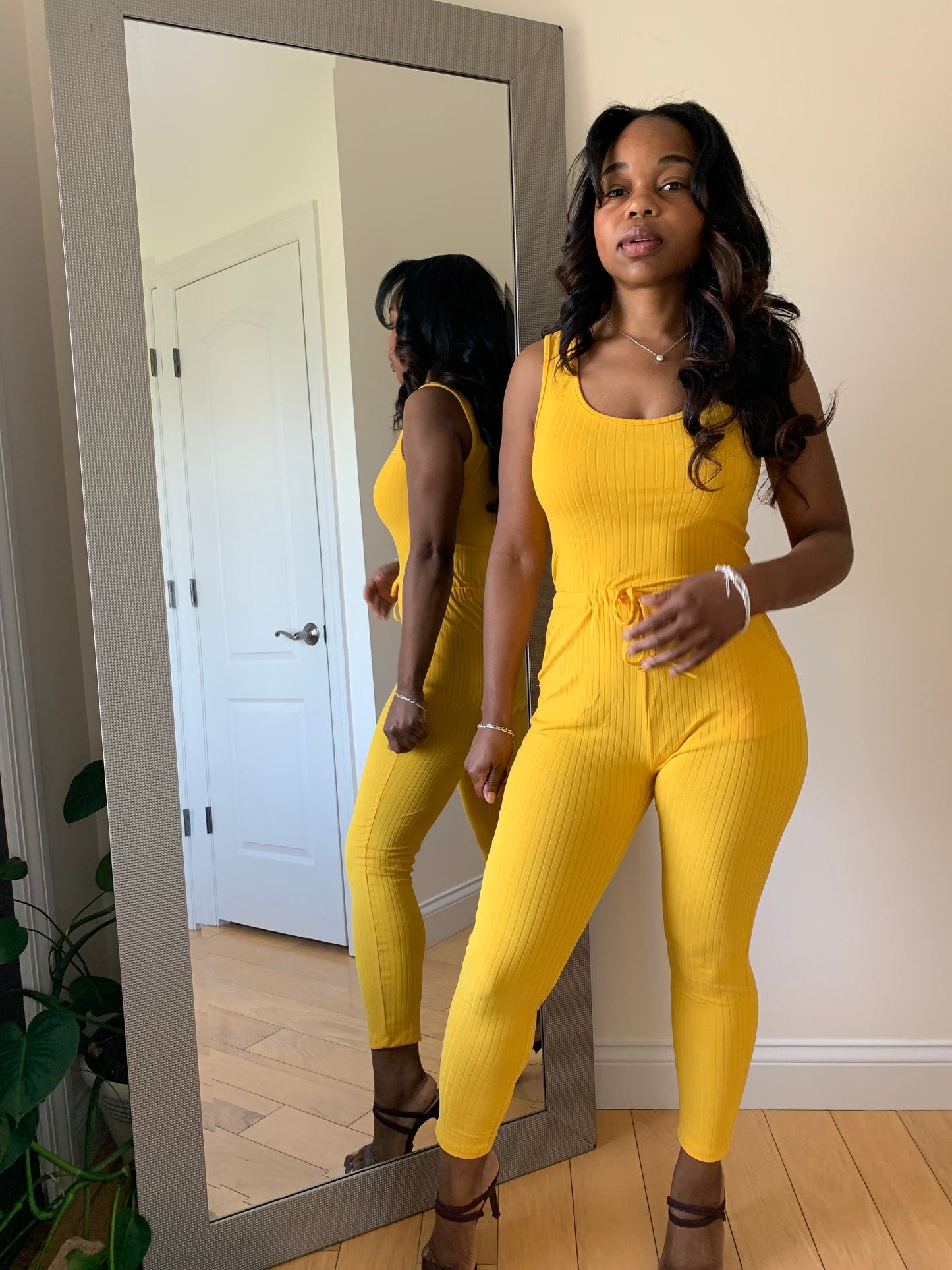 All Day Luxe Jumpsuit - Yellow