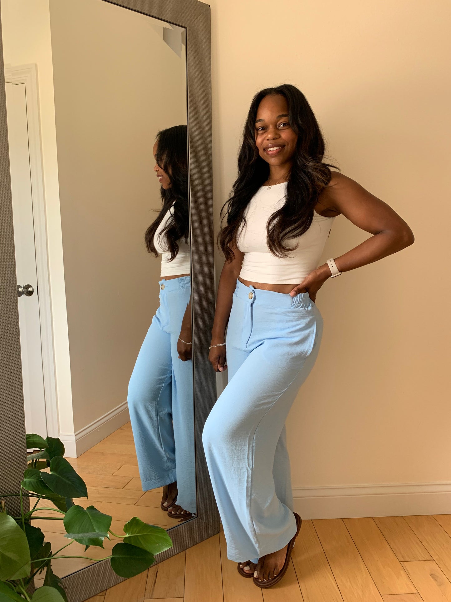 The Power Flow Trousers - Sky Blue