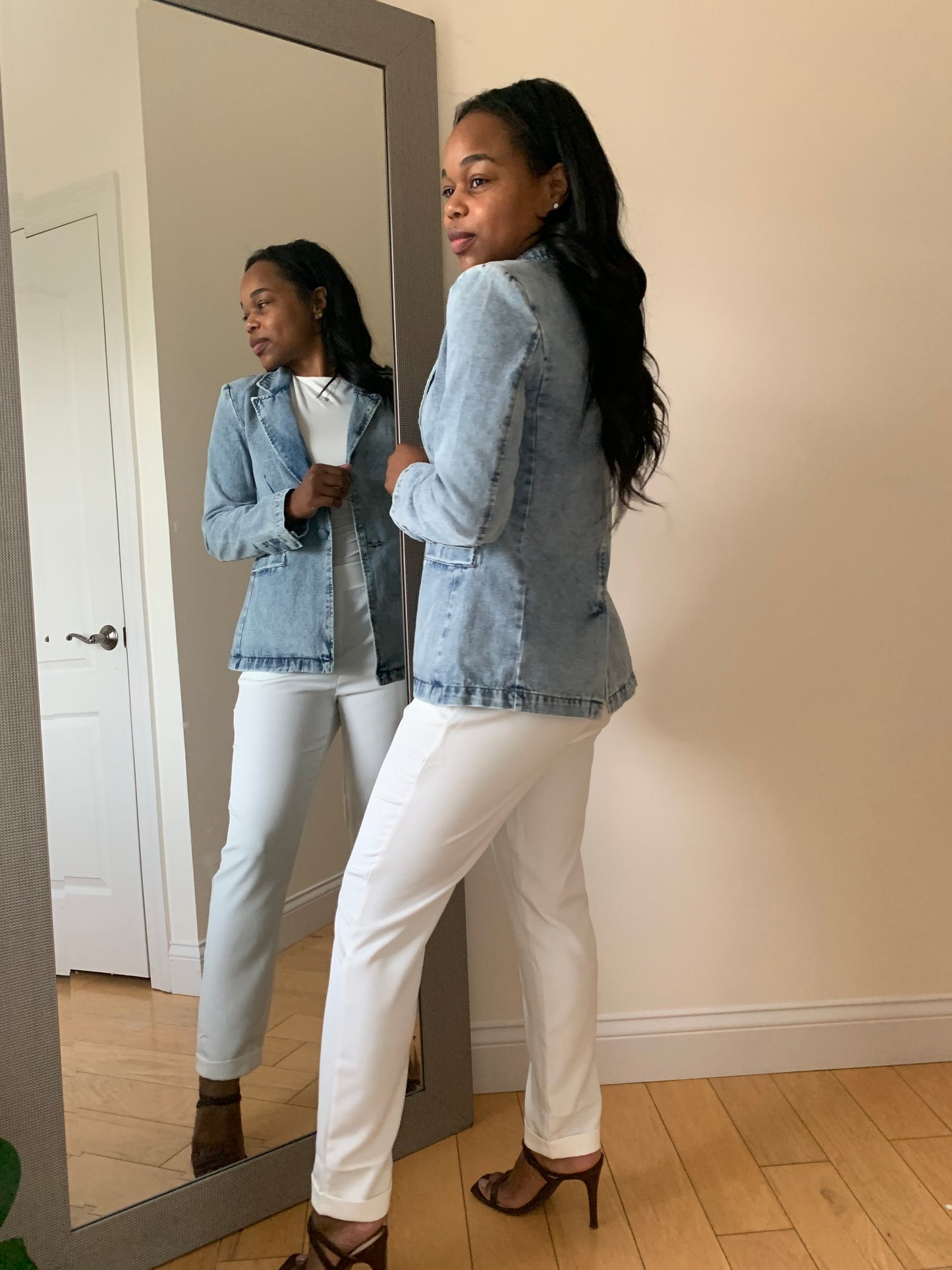 The City Sleek Trousers - White