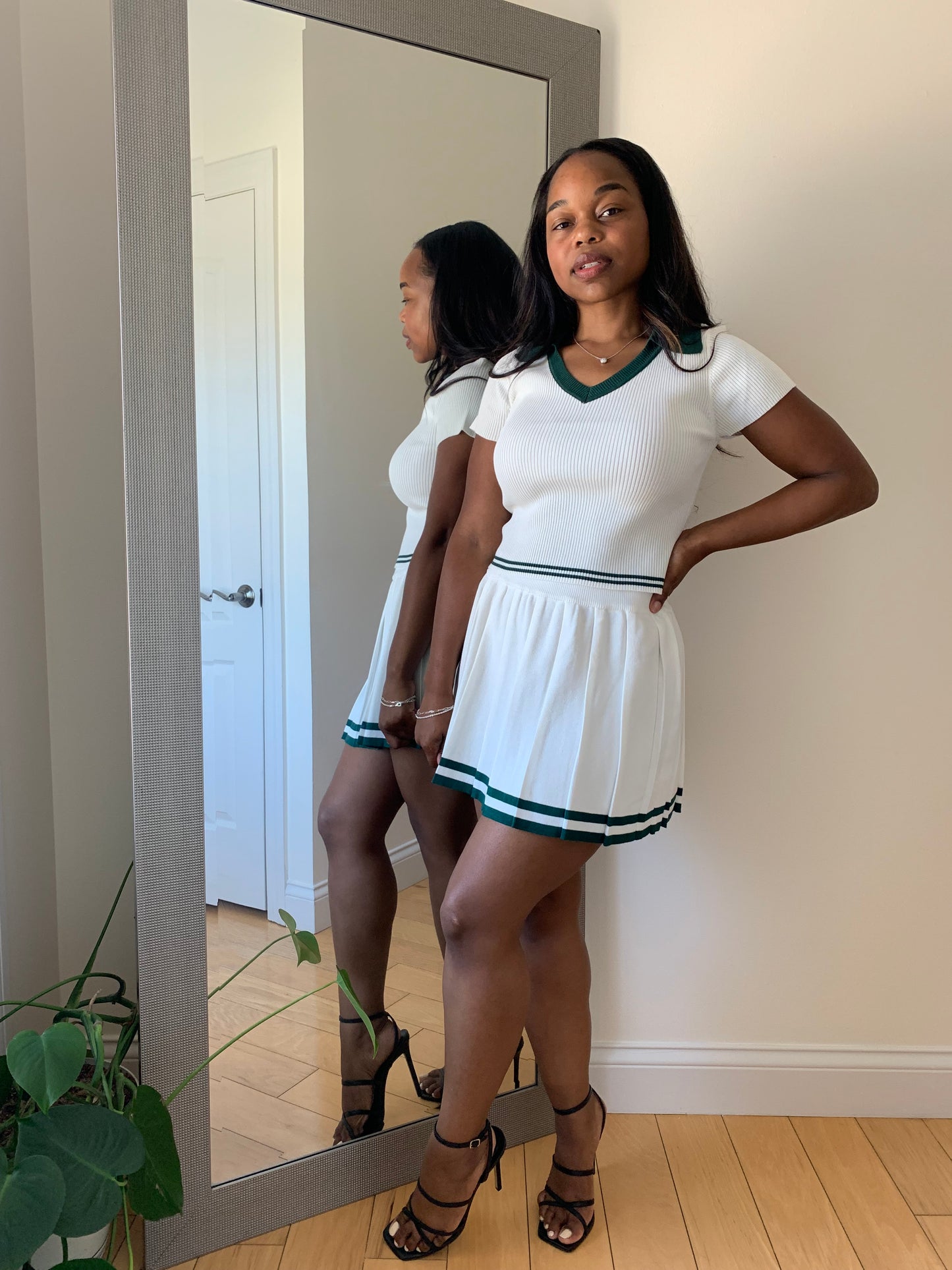 The Harper Set – Green Stripe