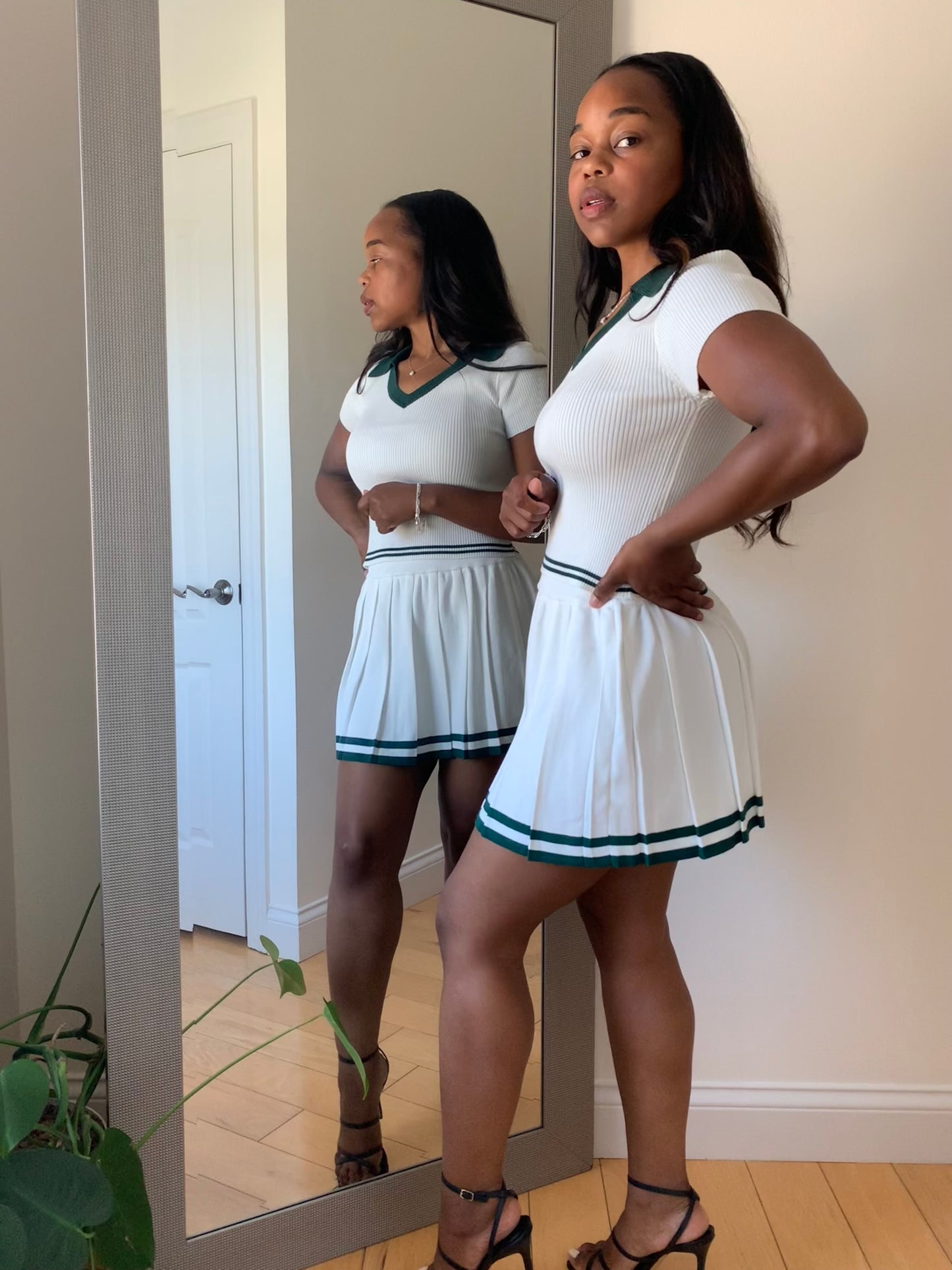 The Harper Set – Green Stripe