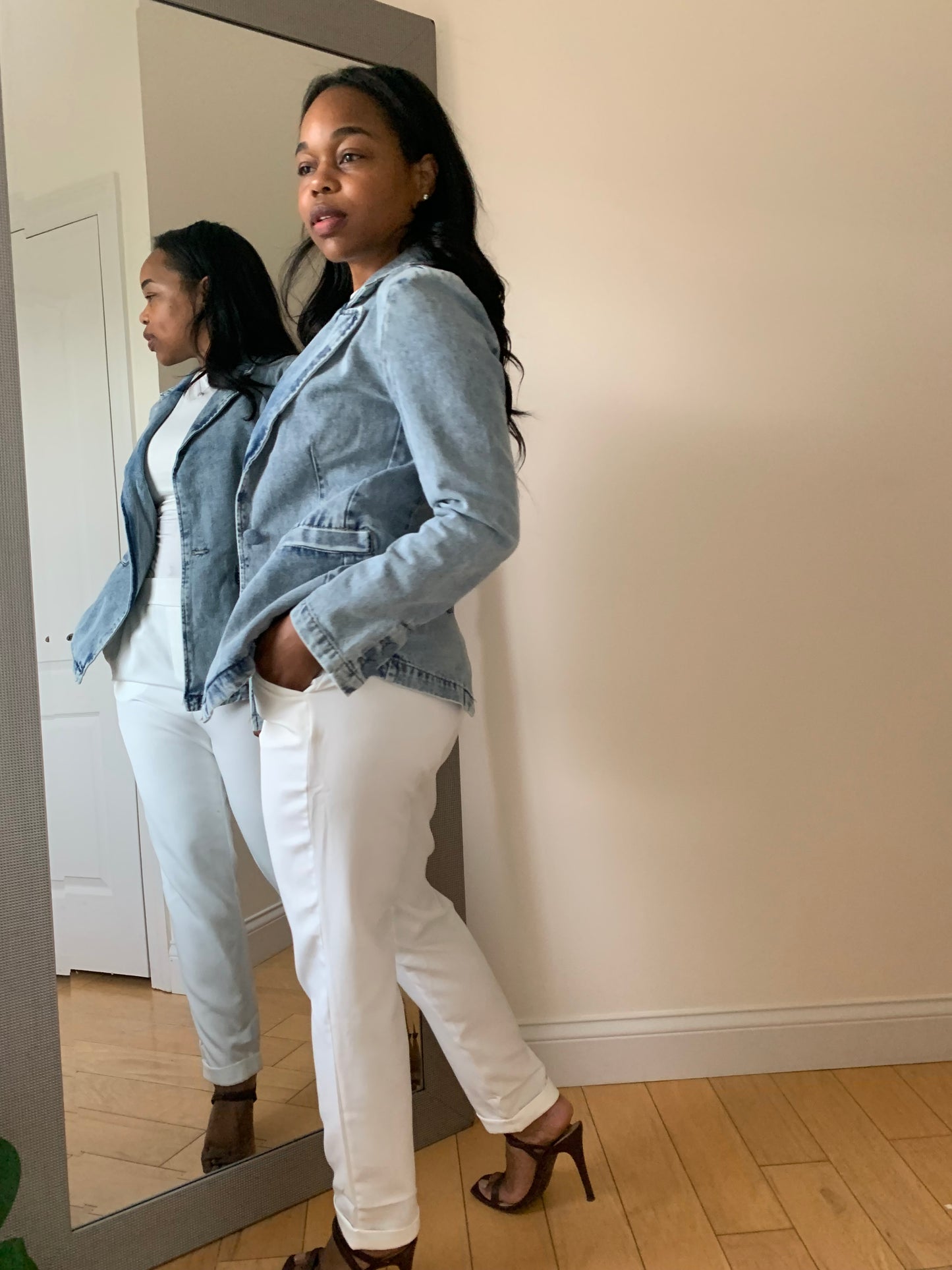 The City Sleek Trousers - White