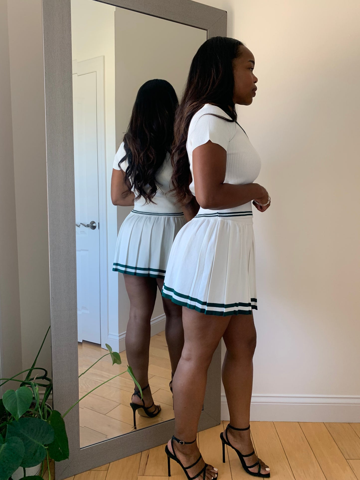 The Harper Set – Green Stripe