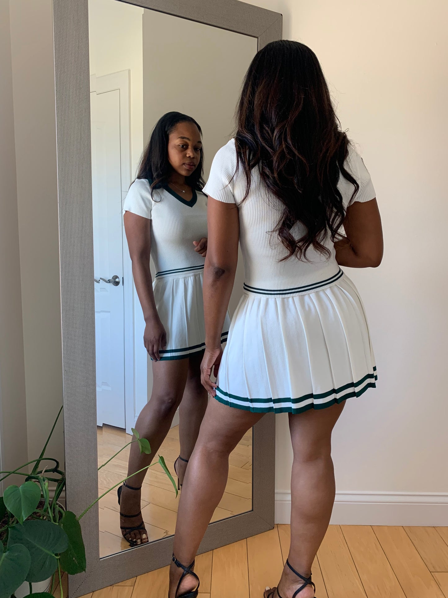 The Harper Set – Green Stripe