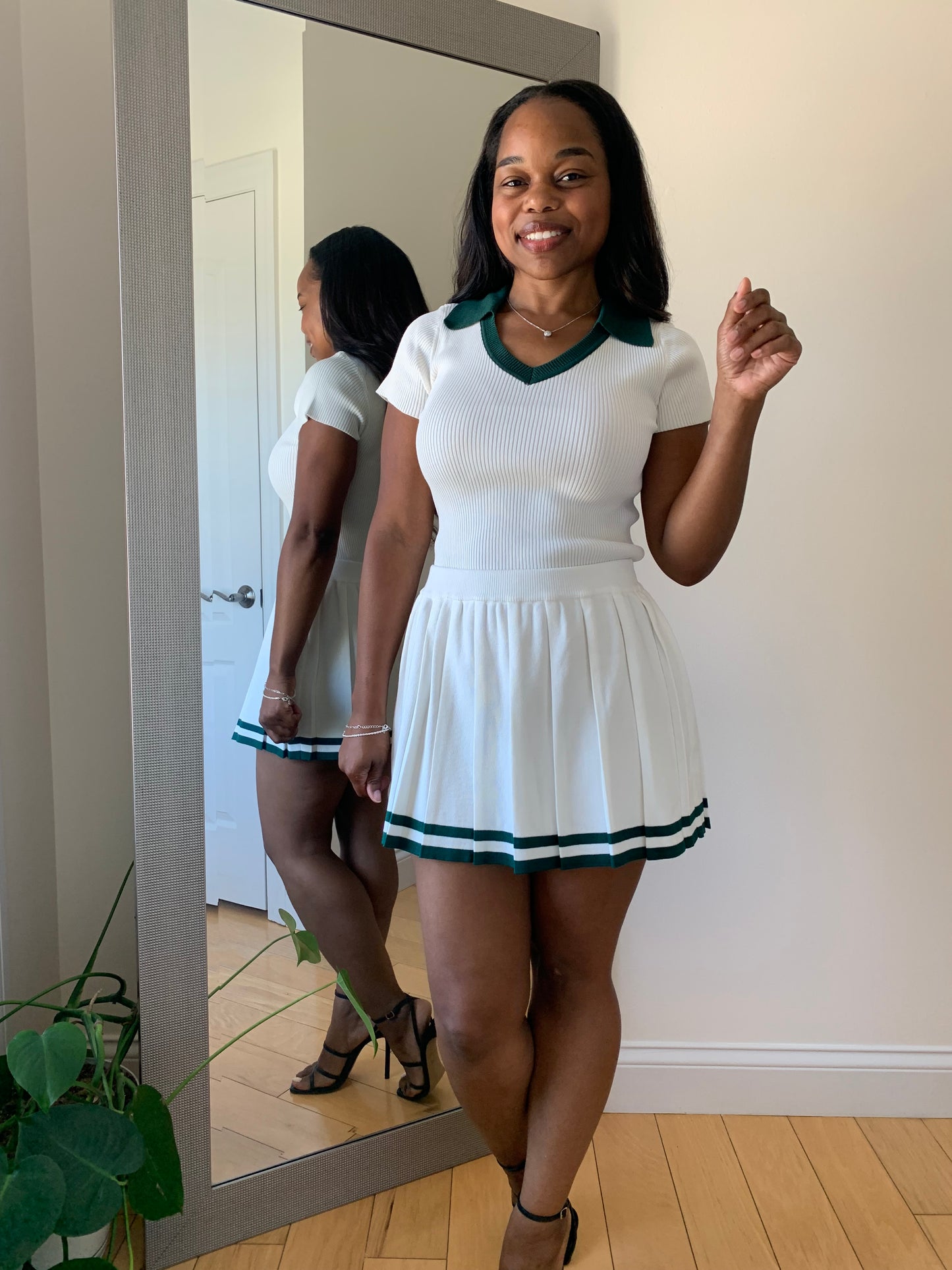 The Harper Set – Green Stripe