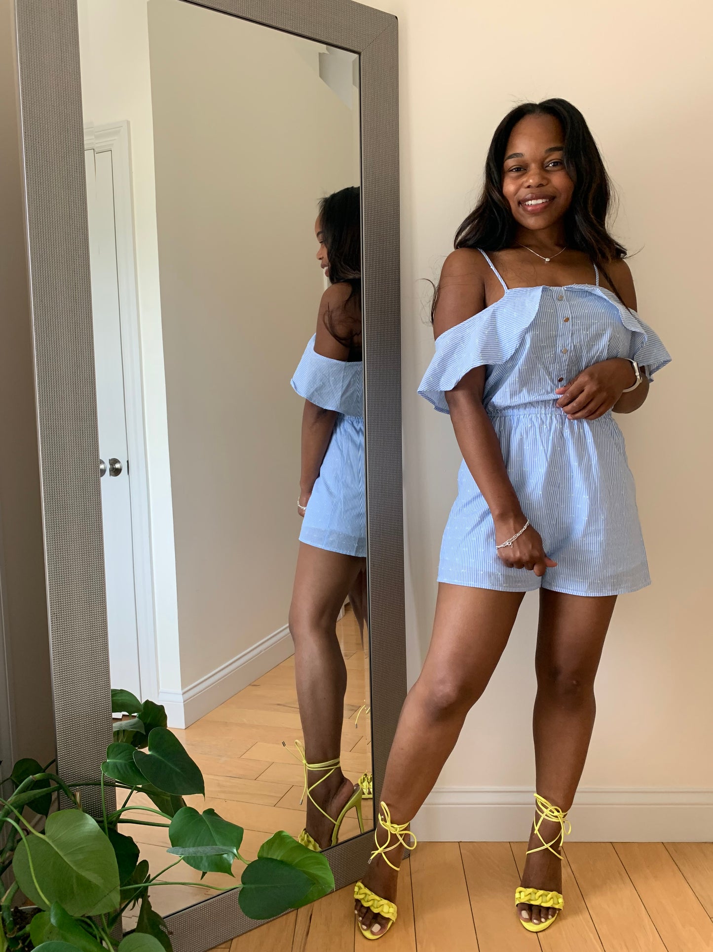 The Charlotte Cold Shoulder Romper