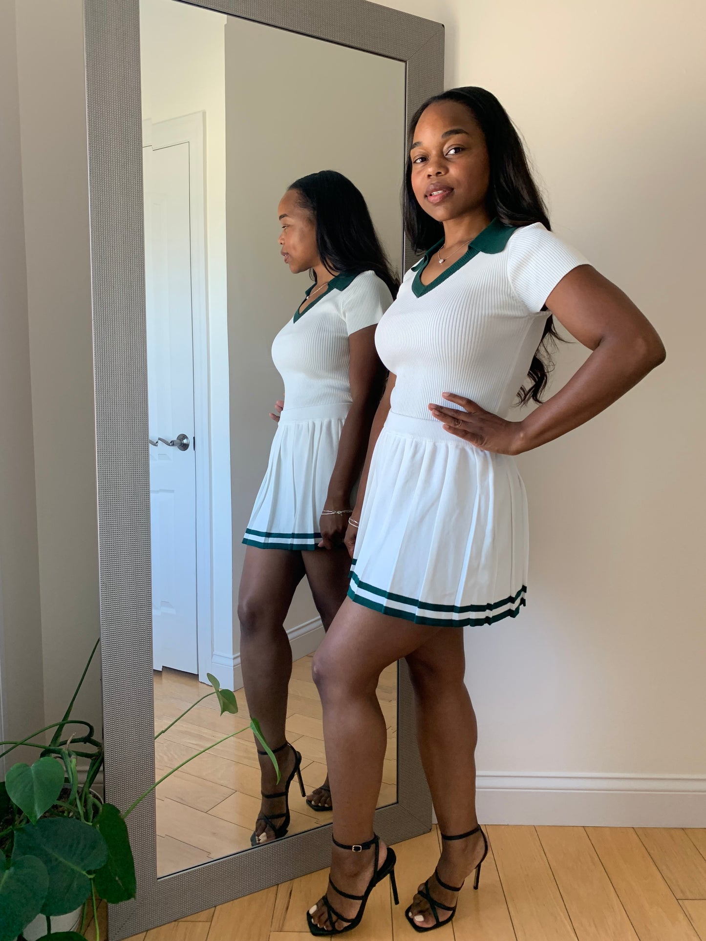 The Harper Set – Green Stripe