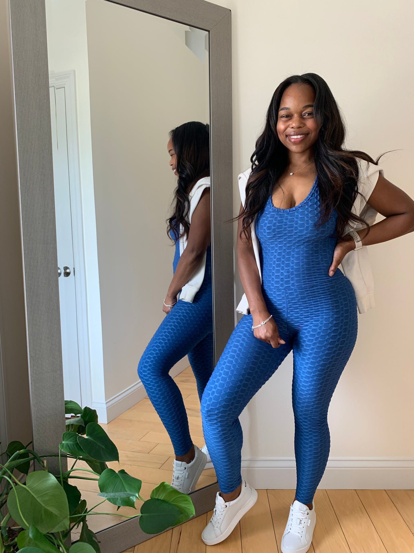 The Camille Jumpsuit – Denim Blue