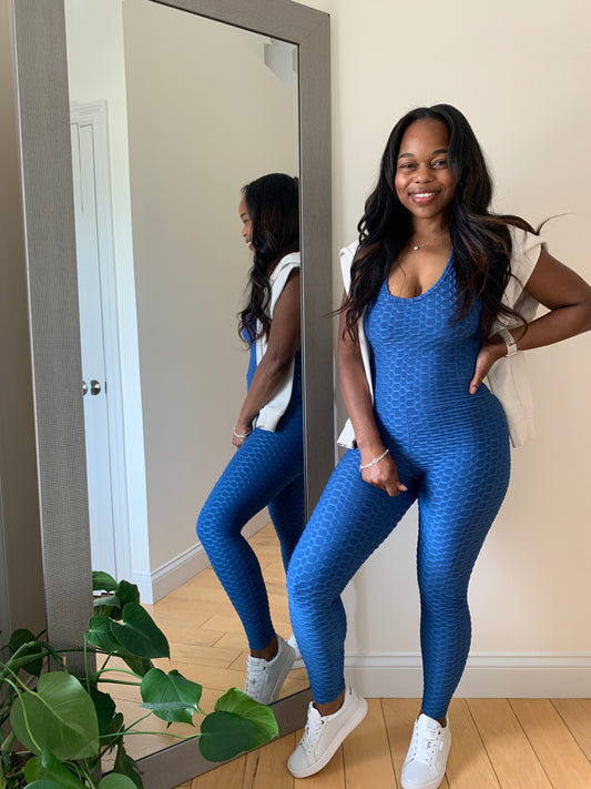 The Camille Jumpsuit – Denim Blue