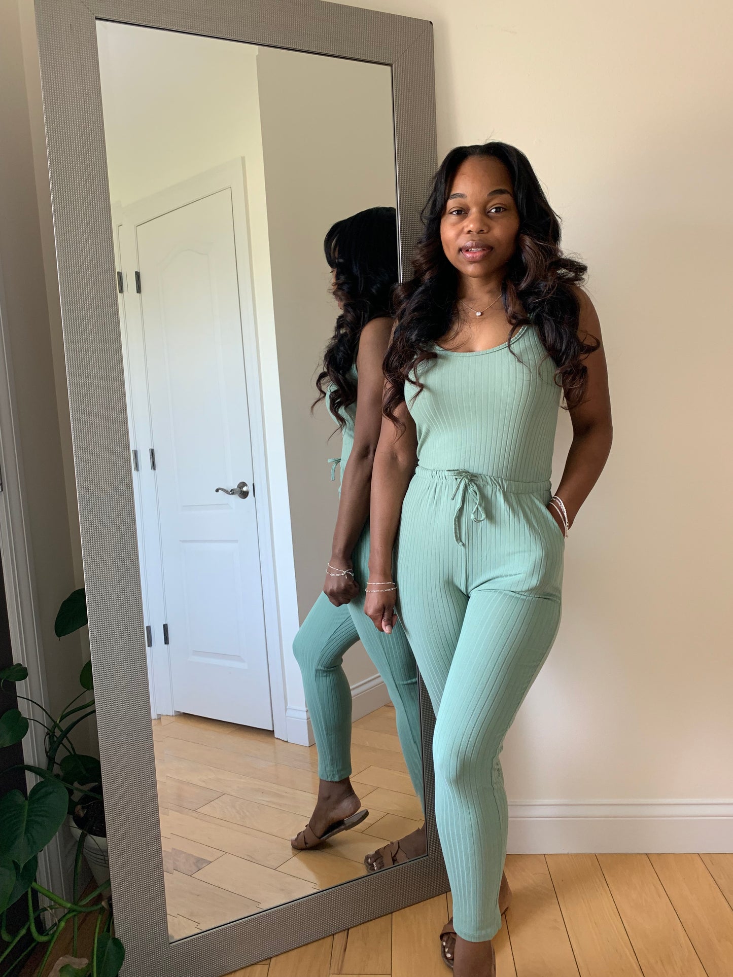 All Day Luxe Jumpsuit - Sage